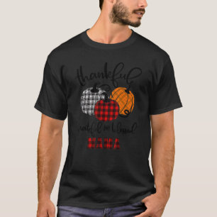 Thankful Grateful Blessed Mama Autumn Fall Pumpkin T-Shirt