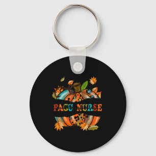 Thankful Grateful Blessed PACU Nurse Pumpkin Autum Key Ring