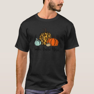 Thankful Grateful Blessed Pumpkin Leopard Plaid Th T-Shirt