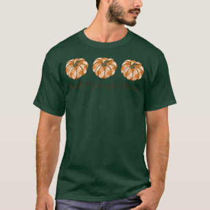 Thankful Grateful Blessed Pumpkin Patch Fall Thank T-Shirt