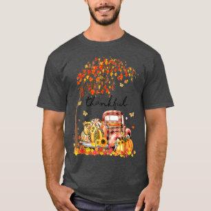 Thankful Grateful Blessed Pumpkin Truck Its Fall Y T-Shirt