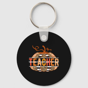 Thankful Grateful Blessed Teacher Thanksgiving Tea Key Ring