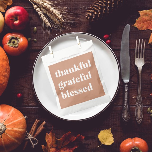 Thankful Grateful Blessed | Thanksgiving  Favour Bag (Creator Uploaded)