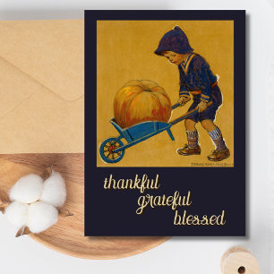 Thankful Grateful Blessed Thanksgiving J. W. Smith Holiday Card