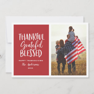 Thankful, grateful, blessed thanksgiving photo