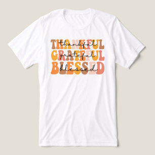 Thankful Grateful Blessed Tri-Blend Shirt