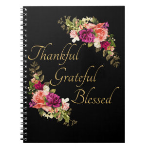 Thankful Grateful Blessed Women's Christian Faith Notebook