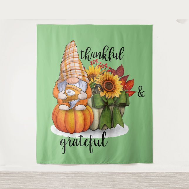 Thankful & grateful tapestry (Front)