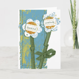 Thankful Gratitude Thank You Card