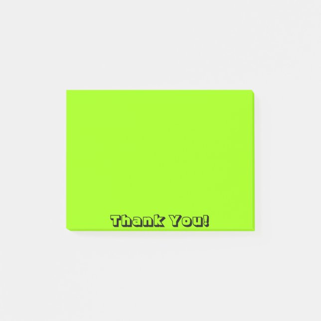 Thankful Green Post-it Notes (Front)