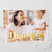 Thankful Happy Thanksgiving Modern Country Rustic