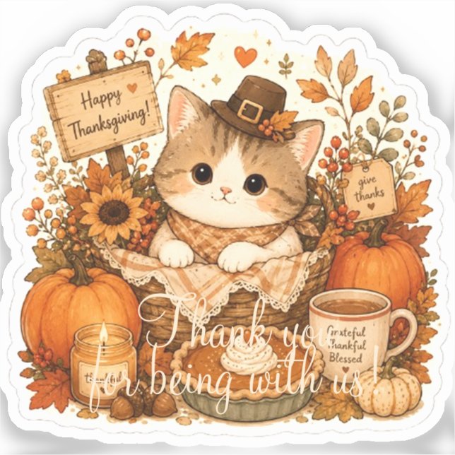 Thankful Harvest Kitty (Front)
