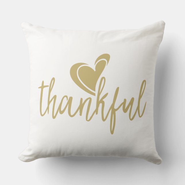 thankful heart thanksgiving cushion (Front)