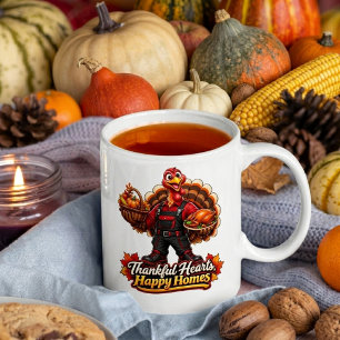 THANKFUL HEARTS,HAPPY HOMES COFFEE MUG