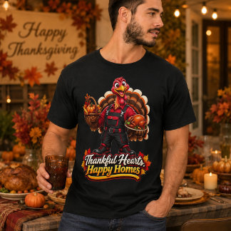 THANKFUL HEARTS,HAPPY HOMES T-Shirt