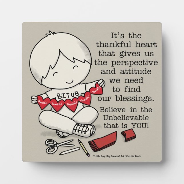 Thankful Hearts Plaque (Front)