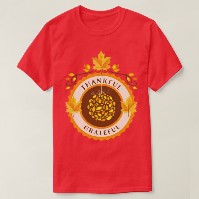 Thankful Label T-Shirt (Design Front)