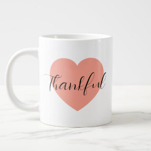 Thankful  large coffee mug