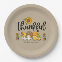 Thankful little sunflower gnome family