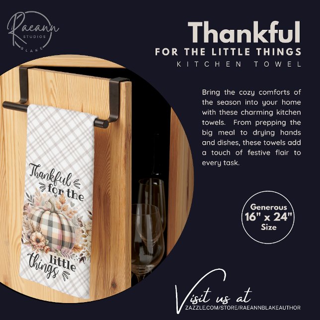Thankful Little Things Thanksgiving Kitchen Towels (Creator Uploaded)