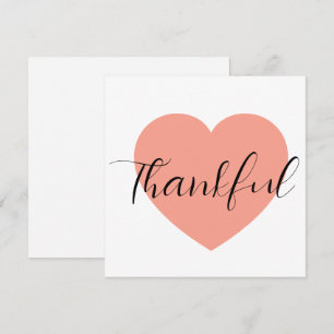 thankful love heart invitation