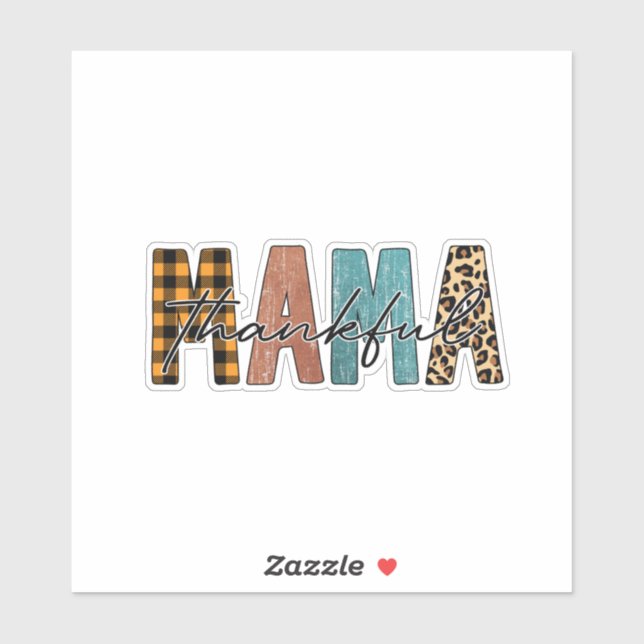 Thankful Mama Fall Typography (Sheet)