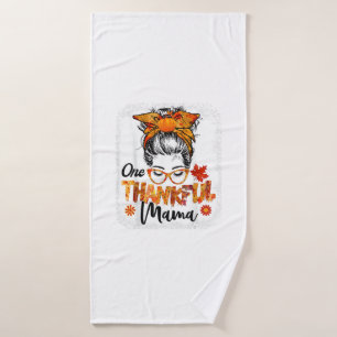 thankful mama for women fall mama thanksgiving mes bath towel
