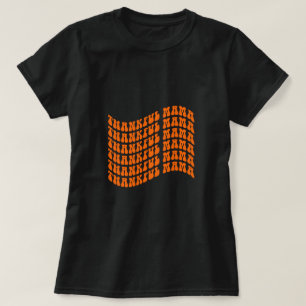 Thankful Mama Typography T-Shirt