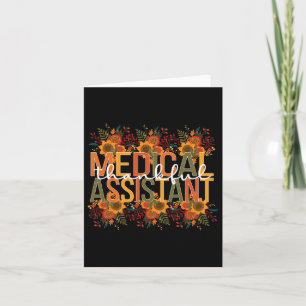 Thankful Medical Istant Thanksgiving Med Istant 1 Card