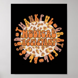 Thankful Medical Istant Thanksgiving Med Istant  Poster
