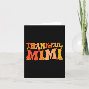 Thankful Mimi Grandmother Thanksgiving Mimi Grandm Card