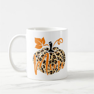 Thankful Mini Thanksgiving Mummy and Me Leopard Pu Coffee Mug