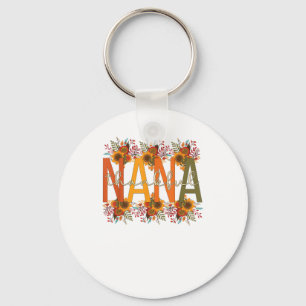 Thankful Nana Grandmother Thanksgiving Nana Grandm Key Ring