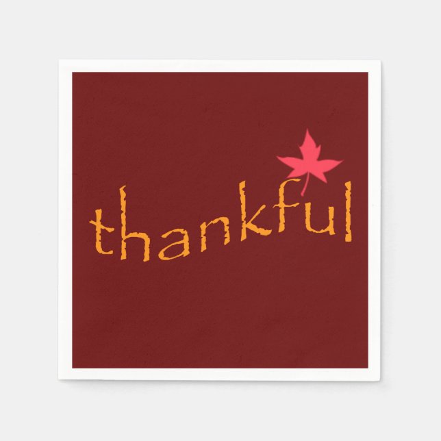 Thankful Napkin (Front)