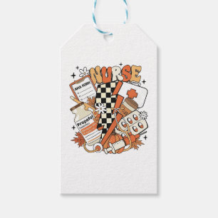 Thankful Nurse Life Turkey Cute Thanksgiving Nurse Gift Tags