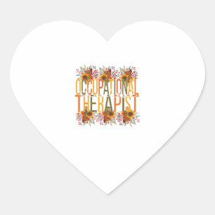 Thankful Occupational Therapist Thanksgiving OT Th Heart Sticker