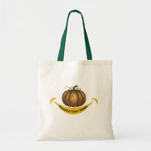 Thankful Over Waste Eco-Friendly Thanksgiving Tote Bag