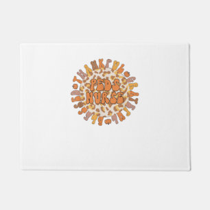 Thankful Peds Nurse Thanksgiving Paediatrics Nursi Doormat