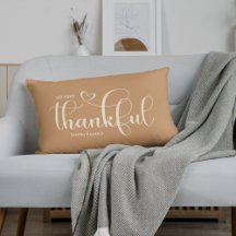 Thankful Personalised Orange Fall Autumn