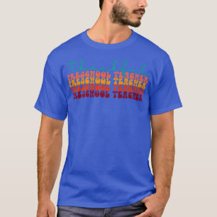 Thankful Preschool Teacher Thanksgiving Fall Autum T-Shirt