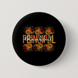 Thankful Principal Thanksgiving School Principal 1 6 Cm Round Badge