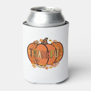 Thankful Pumpkin Thanksgiving T-Shirt - Gifts - De Can Cooler
