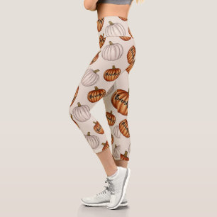 Thankful Pumpkins Capri Leggings