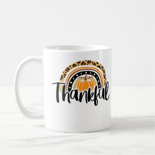 Thankful Rainbow Pumpkin Thanksgiving Vacation T-S Coffee Mug