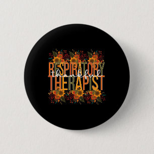Thankful Respiratory Therapist Thanksgiving  6 Cm Round Badge