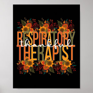 Thankful Respiratory Therapist Thanksgiving Poster