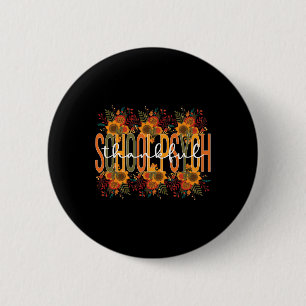Thankful School Psych Thanksgiving School Psycholo 6 Cm Round Badge