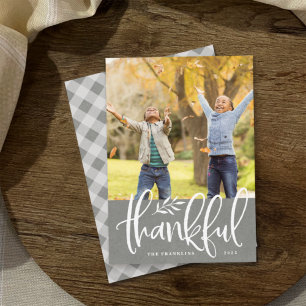 Thankful Season Thanksgiving Photo Card