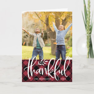 Thankful Season   Thanksgiving Photo Folded Card