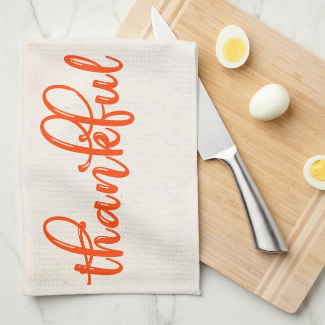 Thankful Tea Towel (Quarter Fold)